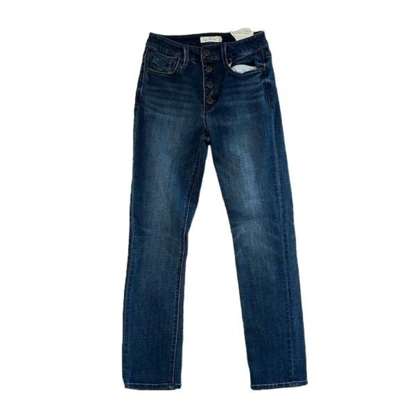 Unpublished Joan High Waist Cigarette Jeans Slim Straight Leg Ankle Length Sz 27 - Picture 1 of 16